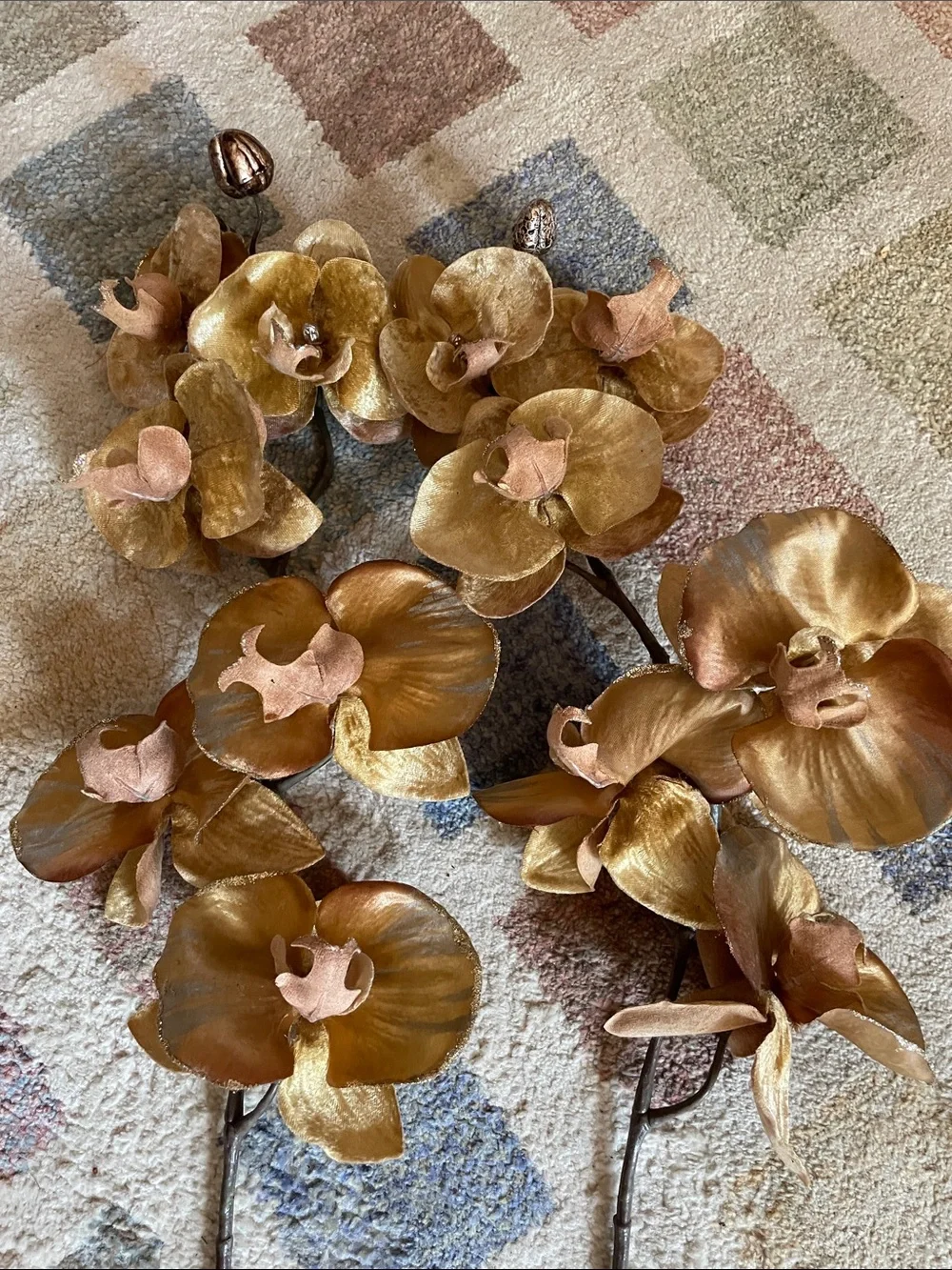 Gold Orchid Stems (2)